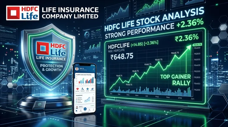 HDFC Life Analysis: #1 Nifty Gainer Today (+2.4%), Target