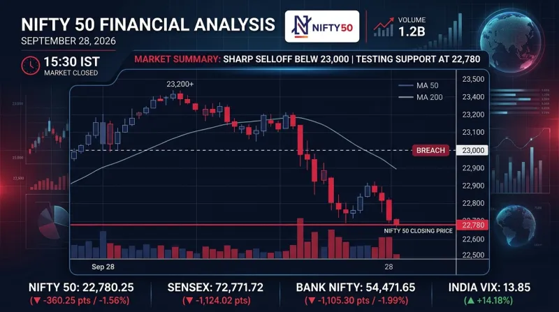Nifty 50 Market Analysis Today (Sept 28: 22,780) & Tuesday Outlook: Key Levels & Indicators